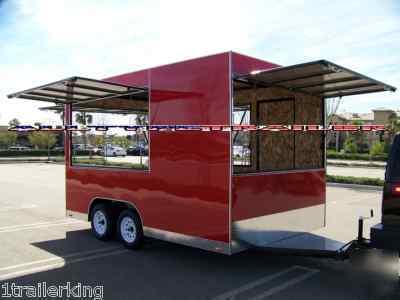 2010 enclosed cargo vender catering concession trailer