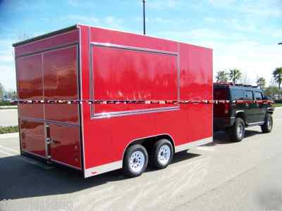 2010 enclosed cargo vender catering concession trailer