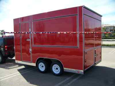 2010 enclosed cargo vender catering concession trailer