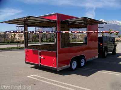 2010 enclosed cargo vender catering concession trailer