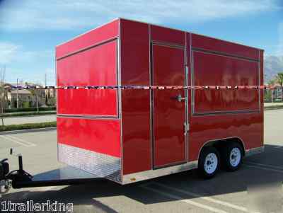 2010 enclosed cargo vender catering concession trailer