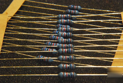 27K metal film resistors 27 kohm 0.25W 1% 100PCS.