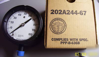 Ashcroft duragauge pressure gauge 45 1279AS 04L 100 
