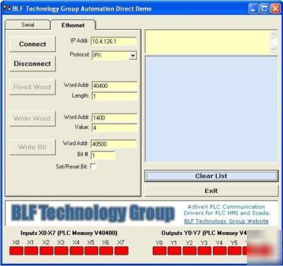 Automation direct ethernet/serial plc software driver