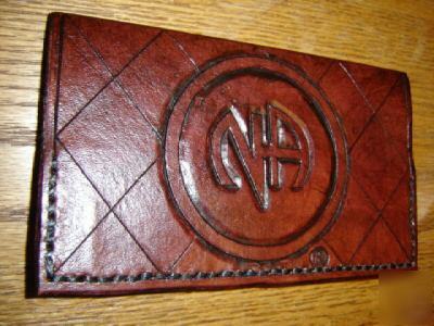 Na logo leather calendar/organizer or checkbook cover