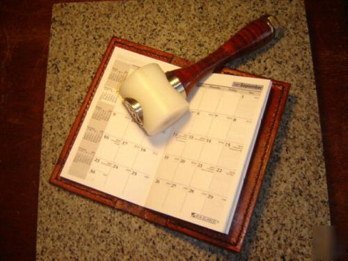 Na logo leather calendar/organizer or checkbook cover