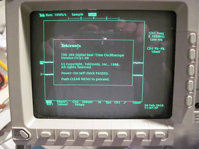 Tds 360 digital oscilloscope 200MHZ 1GS/s unit