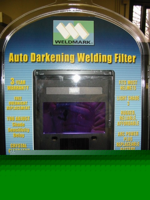 Weldmark 4X5 auto-darkening lens - variable 9-12