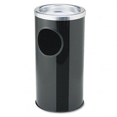 Ex-cell 112BLK - combo sand urn/waste receptacle, round