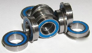 Lot 10 flanged sealed radial ball bearing F688RS 8X16X5