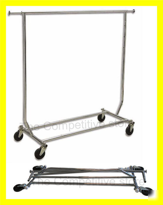 New clothing garment salesman chrome rack display racks 