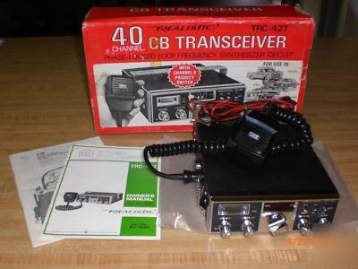New realistic trc-427, 40 channel cb transceiver - 