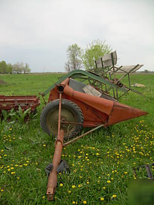 1940's vintage case swather / on transporter good shape