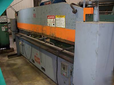 Chicago 10' x 25 ton hyd press brake, 10'X20G, 6'X10G