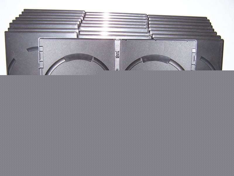 25 double dvd cases game storage 14MM used very good