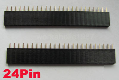 5PCS 2.54MM 24 pin female single row pin header strip