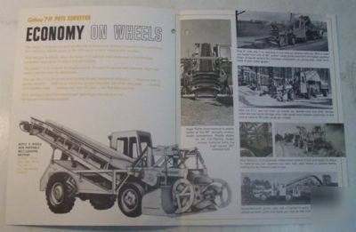 Athey 1967 7 - 11 force feed loader sales brochure lot