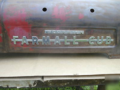 Farmall cub ~ hood / fuel tank 