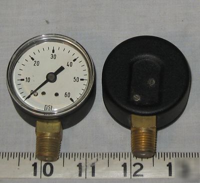 General service dial style pressure gauge 0-60 psi 