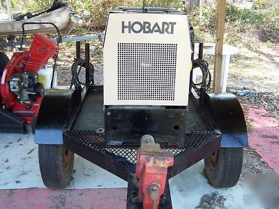 Hobart champion 16 welder generator with trailer & vise