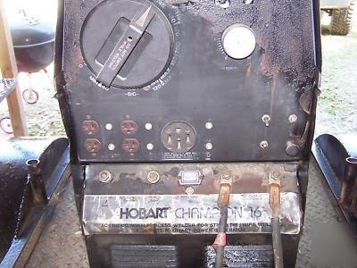 Hobart champion 16 welder generator with trailer & vise