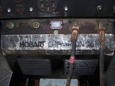 Hobart champion 16 welder generator with trailer & vise