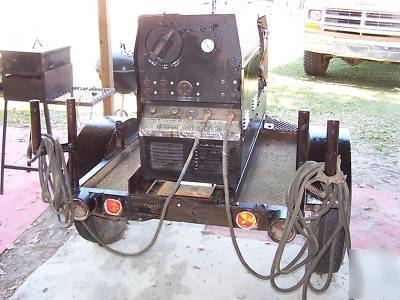 Hobart champion 16 welder generator with trailer & vise