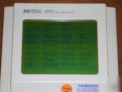 Hp 3560A portable fft dynamic signal analyzer,nice 