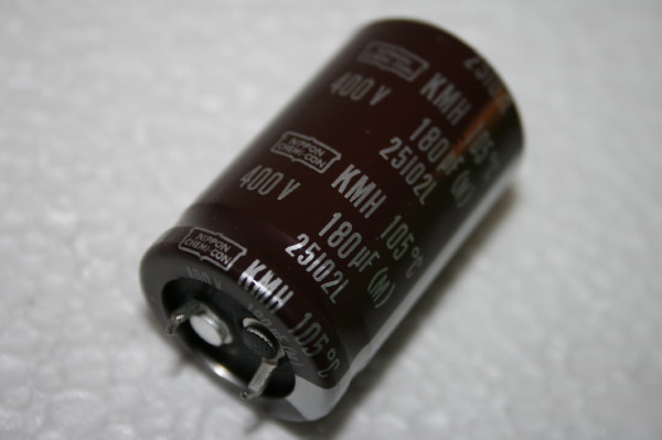 180UF 400V 105 temperature rated capacitor FBA19B