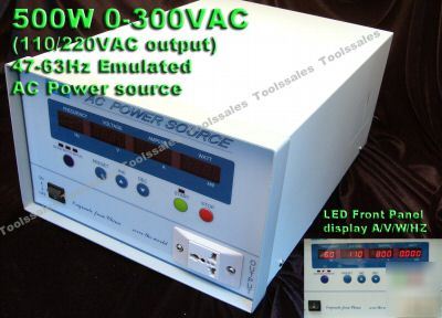 500W 0-300V ac 47-63HZ power source