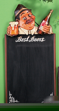 Best beer bistro menu black board french chef waiter