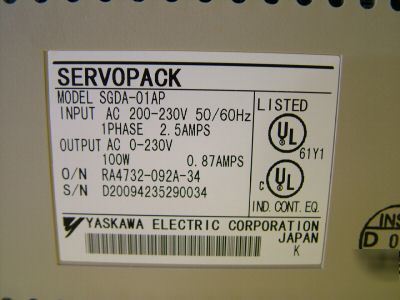 New yaskawa servopack sgda-01AP servo drive 200V 