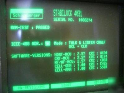 Schlumberger stabilock 4031 service monitor