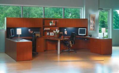 New 14PC u-shape executive office desk set, #tf-abe-U5
