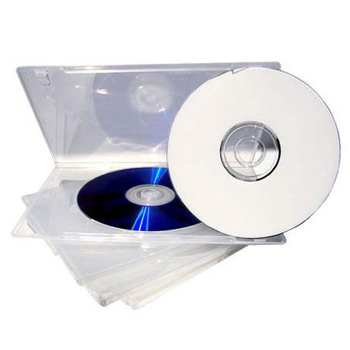 New set of 10 slim 7MM single disk clear dvd cases