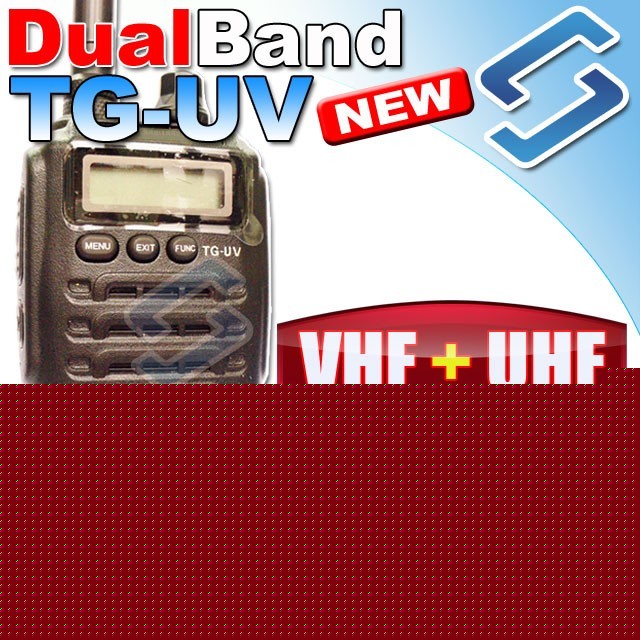 Tg-uv dual band radio uhf + vhf + fm radio tguv ham