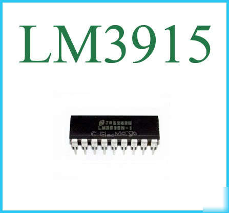 10 pcs LM3915 LM3915N bar display driver pdip bargraph