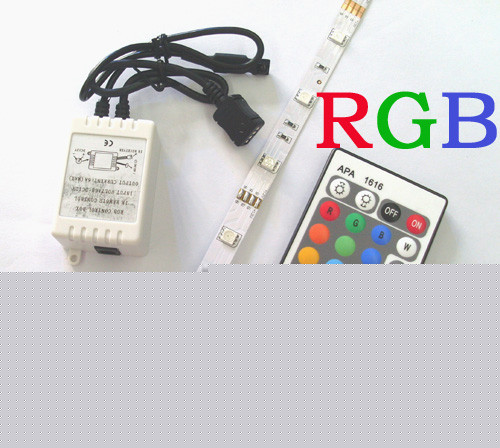 100CM remote waterproof rgb flash 5050 smd led strip 1M