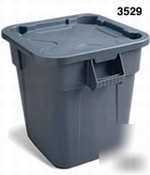 Brute gray square container lid - 40 gal. - 3539GY