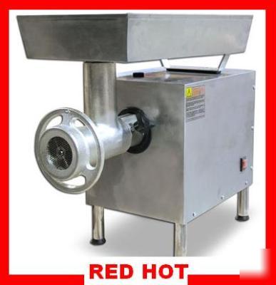 Fma heavy duty #22 2 hp stainless steel meat grinder 
