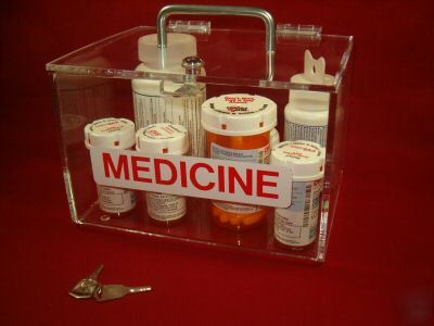 Large daycare nursery medicine lockbox 