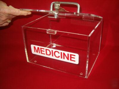 Large daycare nursery medicine lockbox 