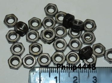 M4 full nut x 50PK hexagon head