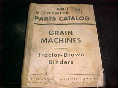 Mccormick grain machines tractor drawn binders