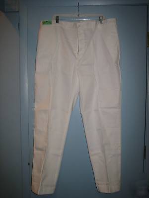 Men's white pants chef nursing uniform sizes 26-52 nwt