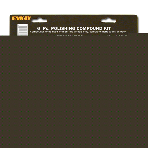 Metal & plastic polishing and buffing compound kit 6 pc