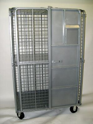New brand 2-shelf folding security cage cart.
