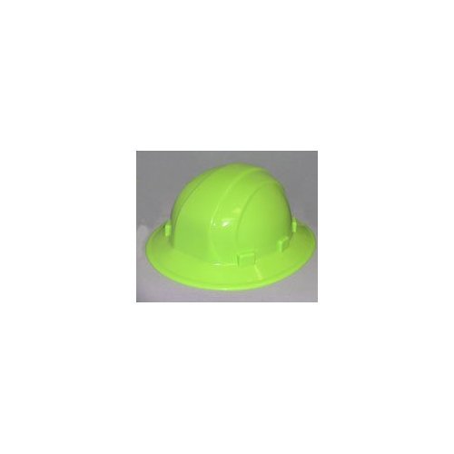 New full brim hi-viz lime ratchet hard hat * *