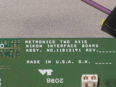 Qc-2000 two axis cards configured for nikon products.