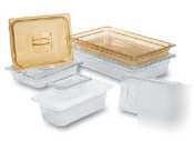 Rubbermaid clear cold food pan 1/3 size | 6 pack |